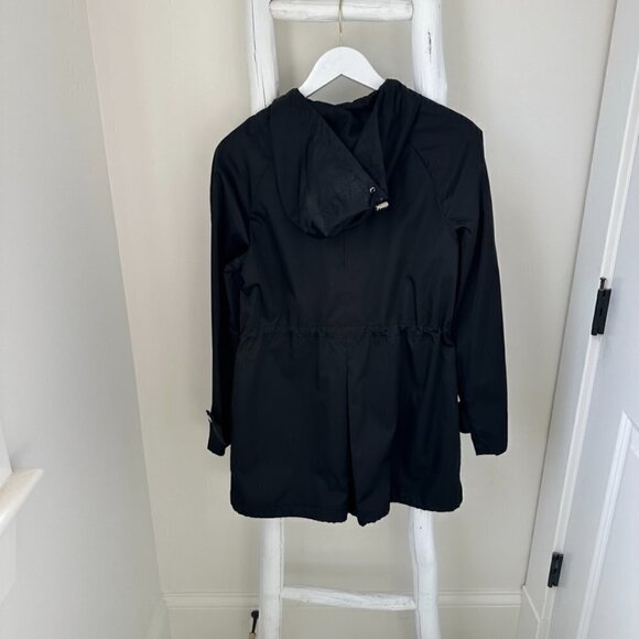 Calvin Klein Women's Black Trenchcoat Windbreaker Jacket Sz S - Picture 2 of 13